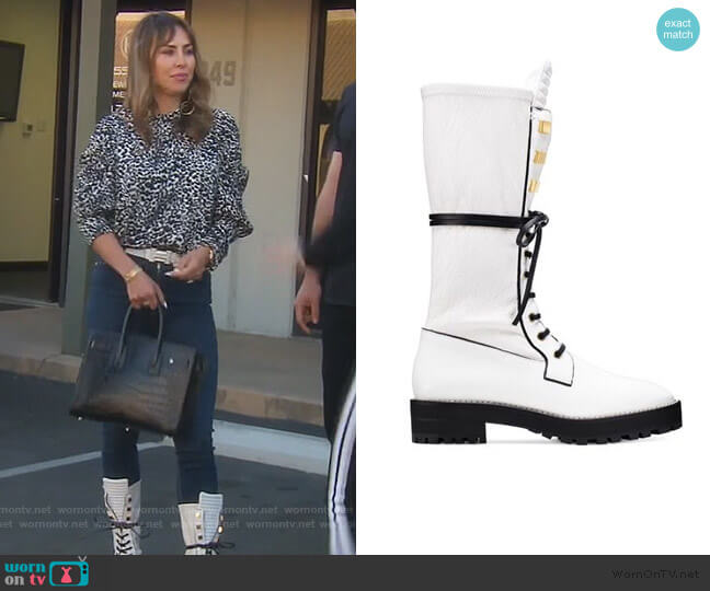 Elspeth Boots by Stuart Weitzman worn by Kelly Dodd  on The Real Housewives of Orange County