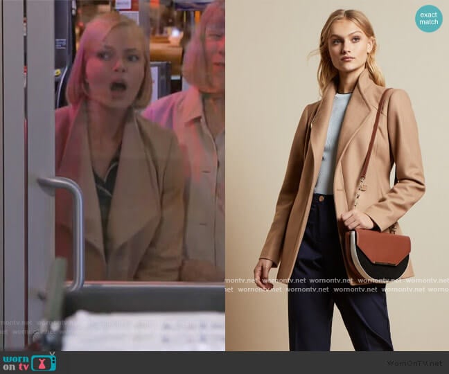 Drytaa Coat by Ted Baker worn by Jill Kendall (Jaime Pressly) on Mom