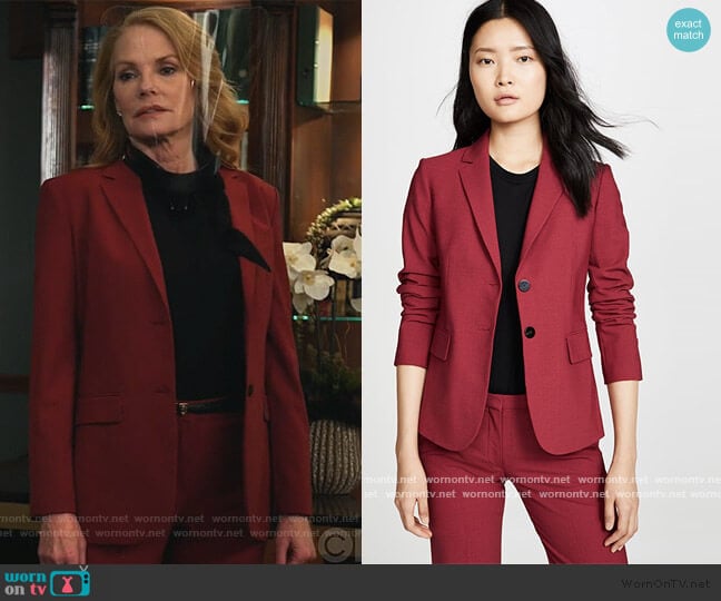 Carissa Blazer by Theory worn by Lisa Benner (Marg Helgenberger) on All Rise