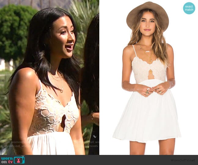 Bryce Mini Dress by Tularosa worn by Sydney Maree Lotuaco on The Bachelorette