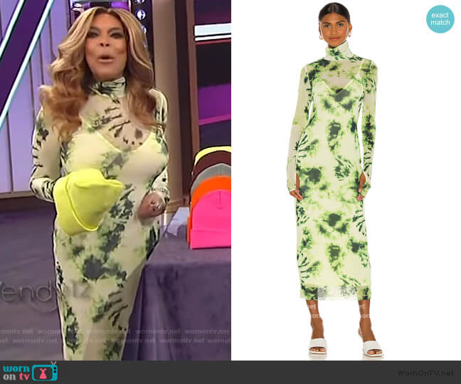 Shailene Midi Dress by AFRM worn by Wendy Williams on The Wendy Williams Show