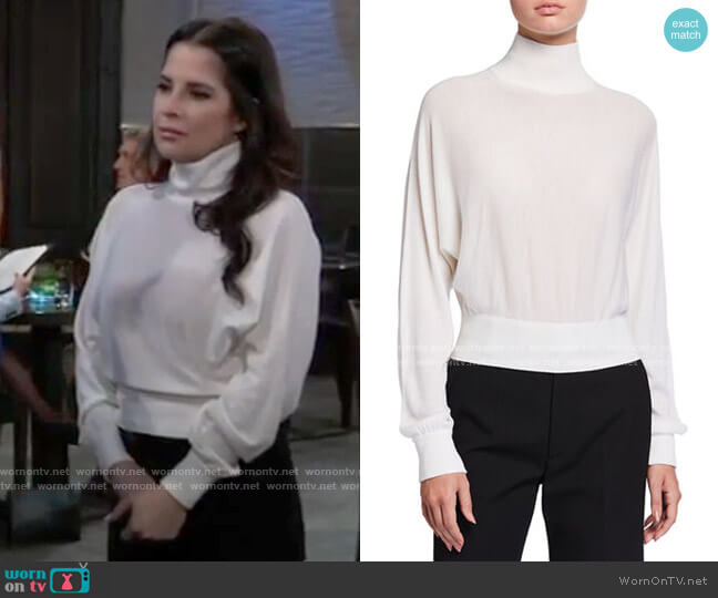 Alice + Olivia Dia Sweater worn by Sam McCall (Kelly Monaco) on General Hospital