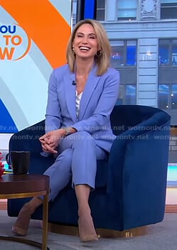 Amy’s blue suit on Good Morning America