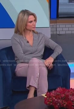 WornOnTV: Amy's white tank and pink leggings on Good Morning America, Amy  Robach