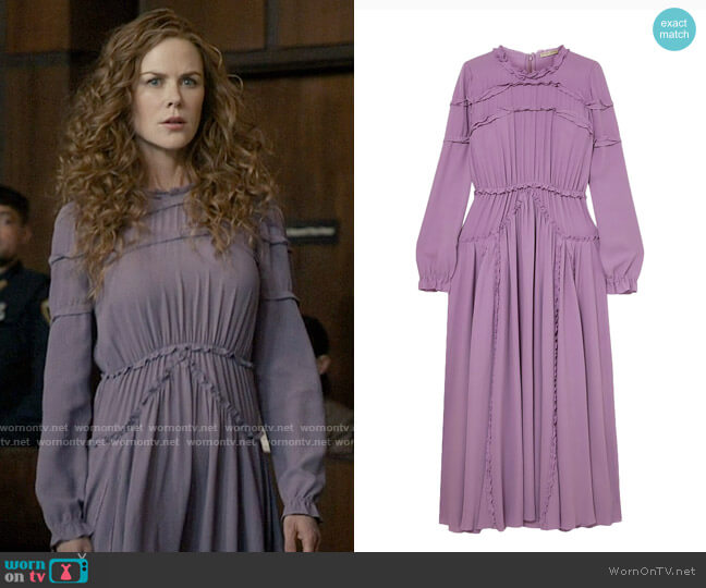 Grace’s purple courtroom dress on The Undoing