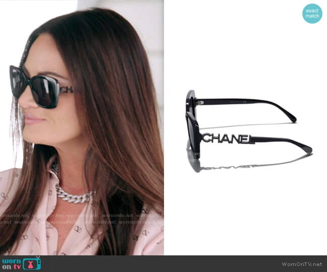 Sunglasses by Chanel worn by Lisa Barlow on The Real Housewives of Salt Lake City