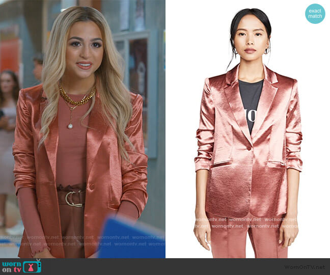 Kylie Jacket by Cinq a Sept worn by Lexi (Josie Totah) on Saved By The Bell