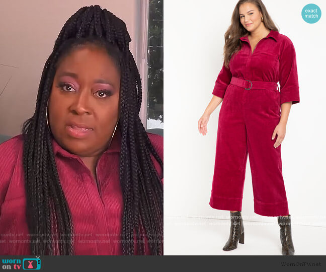 WornOnTV: Loni’s pink corduroy jumpsuit on The Real | Loni Love ...