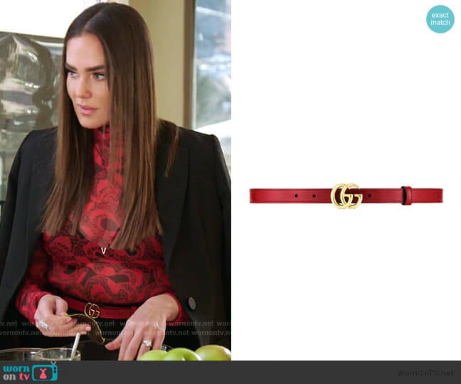 GG Marant Belt by Gucci worn by Meredith Marks on The Real Housewives of Salt Lake City