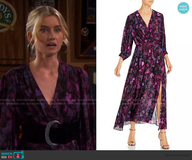 WornOnTV: Claire’s purple floral maxi dress on Days of our Lives ...
