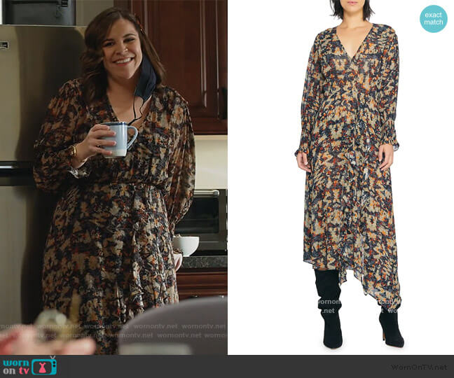 Jorma Dress by IRO worn by Sara Castillo (Lindsay Mendez) on All Rise