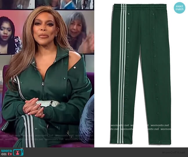 Adidas Track Pants by Ivy Park worn by Wendy Williams on The Wendy Williams Show