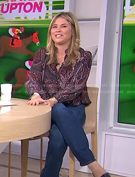 Jenna’s printed blouse on Today