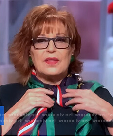 Joy’s printed scarf on The View