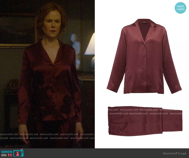 La Perla Silk-charmeuse pyjamas worn by Grace Fraser (Nicole Kidman) on The Undoing