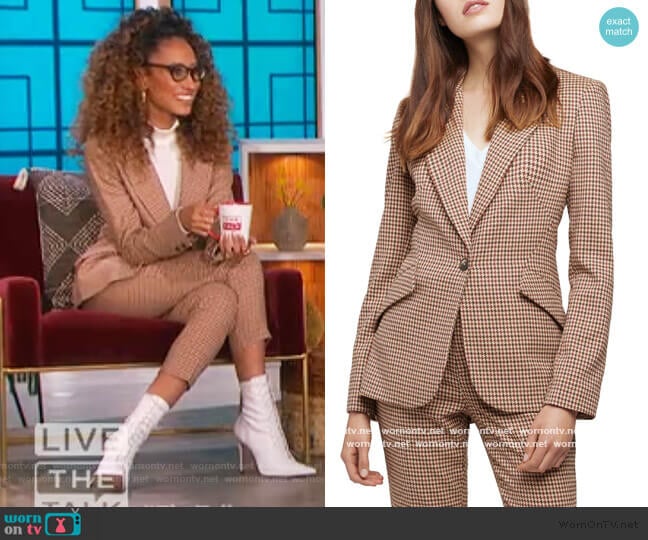 Chamberlain Blazer and Pants by L'agence worn by Elaine Welteroth on The Talk worn by Elaine Welteroth on The Talk