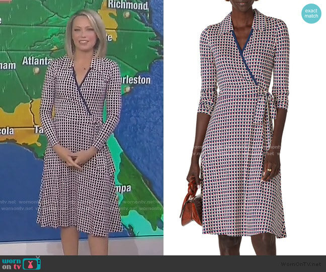 Dr Nora Wrap Dress by LK Bennett worn by Dylan Dreyer on Today