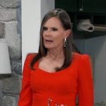 Lucy’s red belted dress on General Hospital