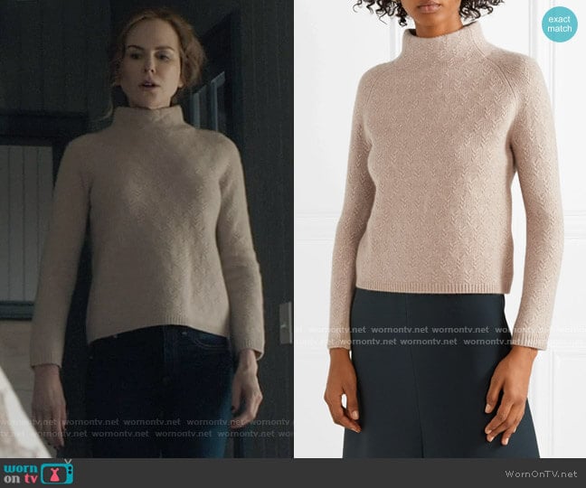 Max Mara Cashmere turtleneck sweater worn by Grace Fraser (Nicole Kidman) on The Undoing