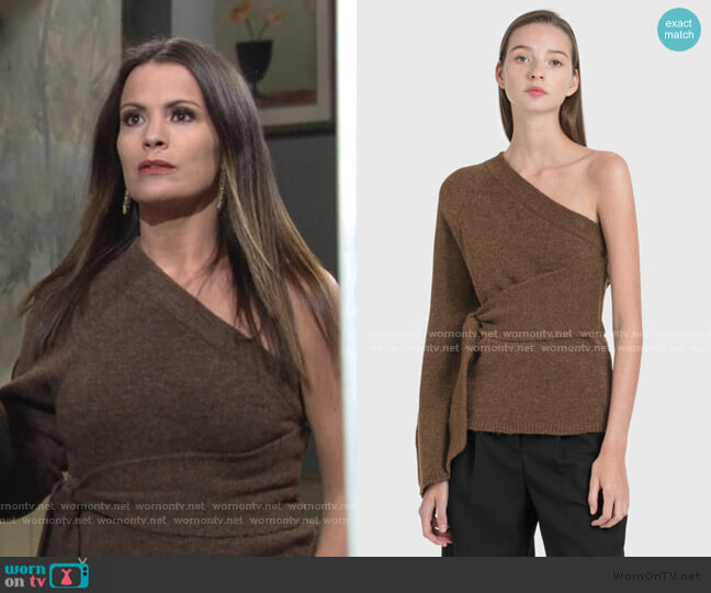 Cleto Sweater by Nanushka worn by Chelsea Lawson (Melissa Claire Egan) on The Young and the Restless