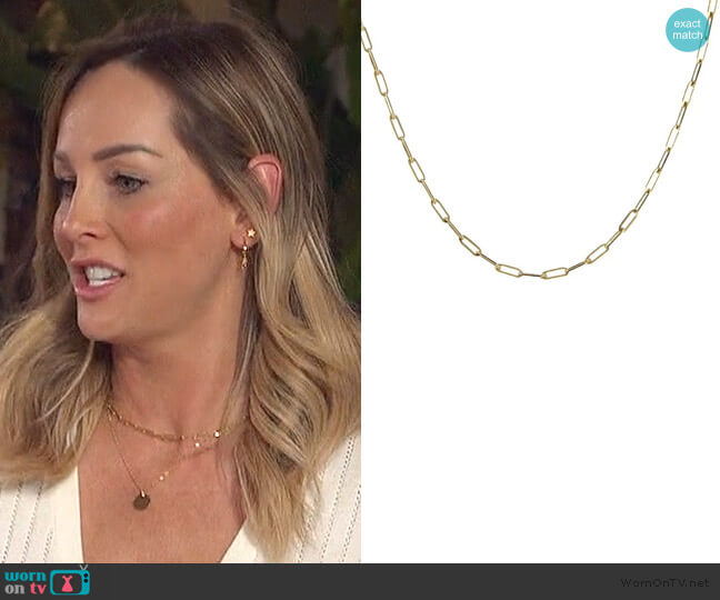 Rectangle Chain Necklace by Peggy Li worn by Clare Crawley  on The Bachelorette