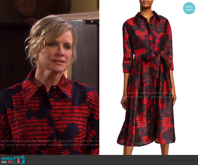 WornOnTV: Kayla’s red striped shirtdress on Days of our Lives | Mary ...