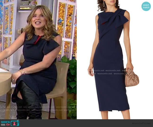 Flandre Dress by Roksanda worn by Jenna Bush Hager on Today