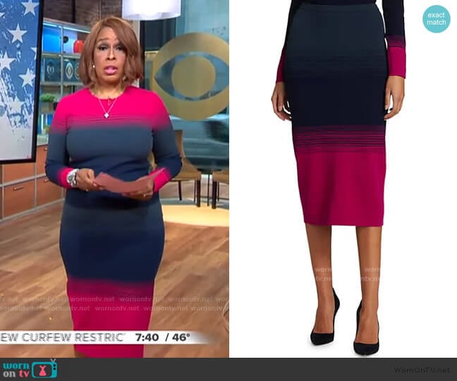 WornOnTV: Gayle’s ombre long sleeve sweater and skirt on CBS This ...