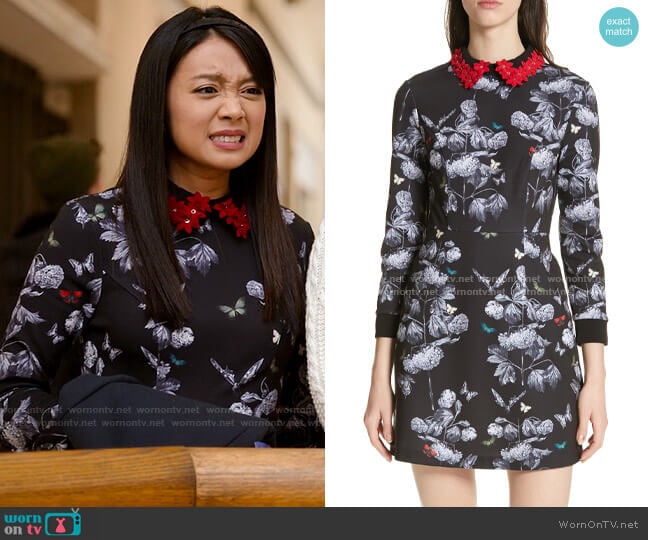 Ted Baker Amaliia Narrnia Dress worn by Liz (Cynthy Wu) on Holidate (2020)