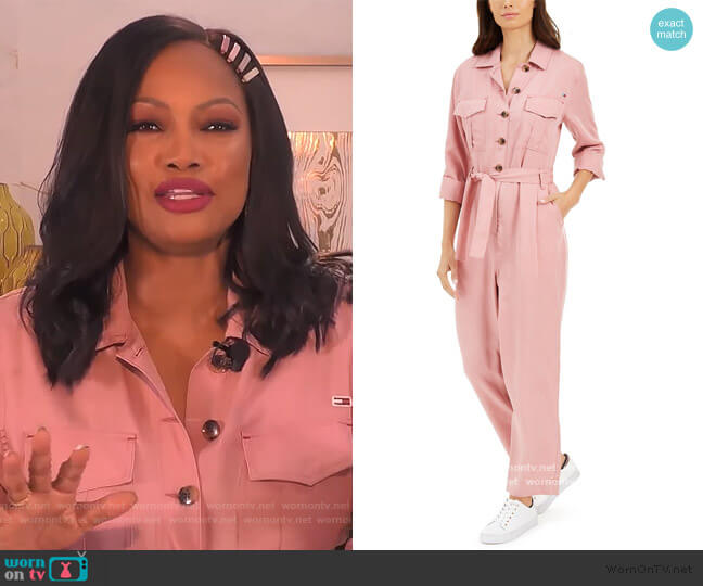 Utility Jumpsuit by Tommy Jeans worn by Garcelle Beauvais  on The Real