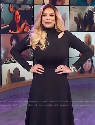 Wendy’s black cutout dress on The Wendy Williams Show