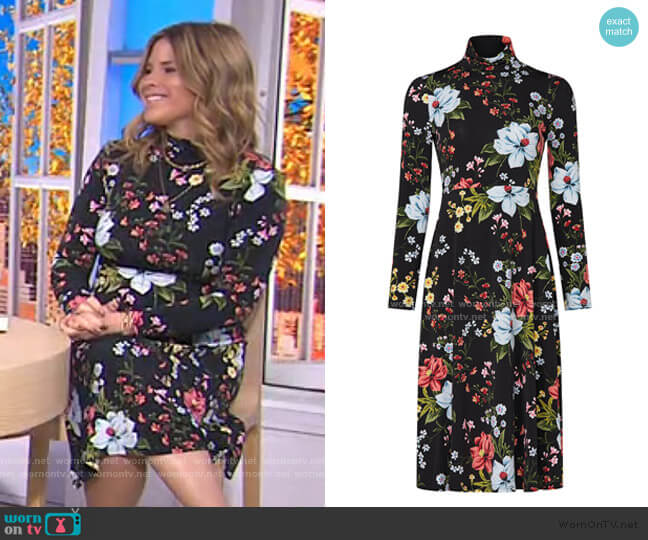 Stargaze Floral Dress by Yumi Kim worn by Jenna Bush Hager on Today