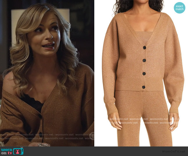 WornOnTV: Amy’s brown metallic cardigan and pants on All Rise | Lindsey ...