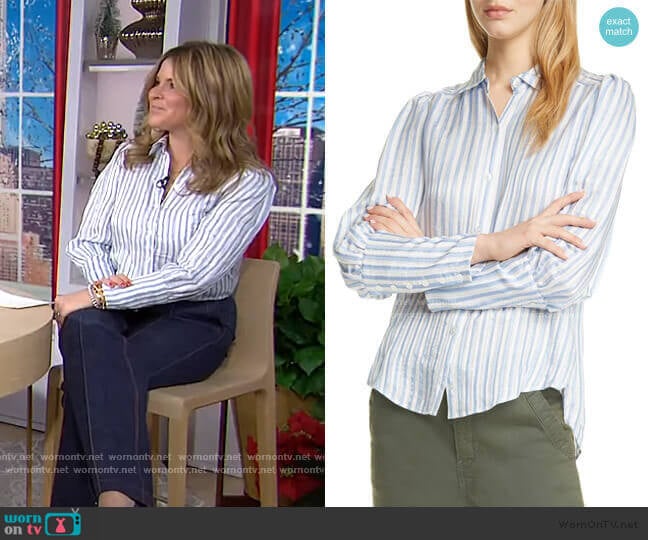 Ally Blouse by Veronica Beard worn by Jenna Bush Hager on Today