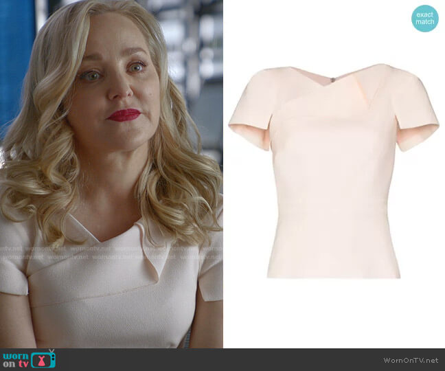 Cardoba Top by Roland Mouret worn by Marissa Morgan (Geneva Carr) on Bull