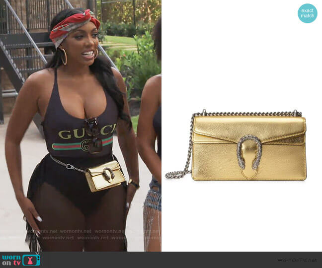 Small Dionysus Shoulder Bag by Gucci worn by Porsha Williams on The Real Housewives of Atlanta