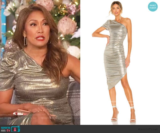 x REVOLVE Kalina Midi Dress by House of Harlow 1960 worn by Carrie Inaba on The Talk