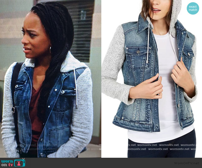 WornOnTV: Trina’s denim knit hooded jacket on General Hospital | Sydney ...