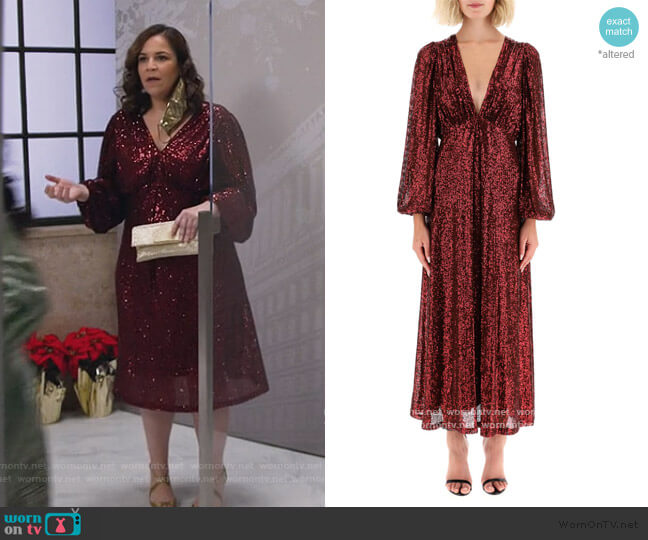 Irina Sequined Dress by In The Mood For Love worn by Sara Castillo (Lindsay Mendez) on All Rise