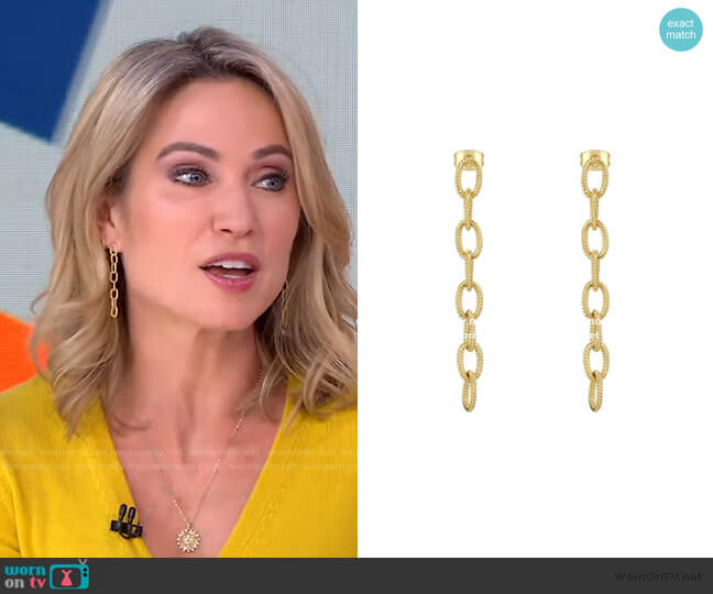 Infinity Link Drops by Accessory Concierge worn by Amy Robach on Good Morning America