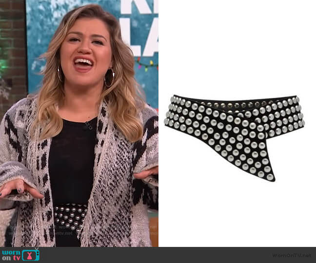 Milda Belt by Isabel Marant worn by Kelly Clarkson on The Kelly Clarkson Show