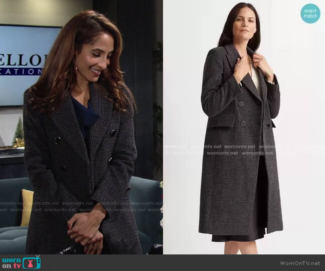 WornOnTV: Lily’s grey plaid coat on The Young and the Restless ...