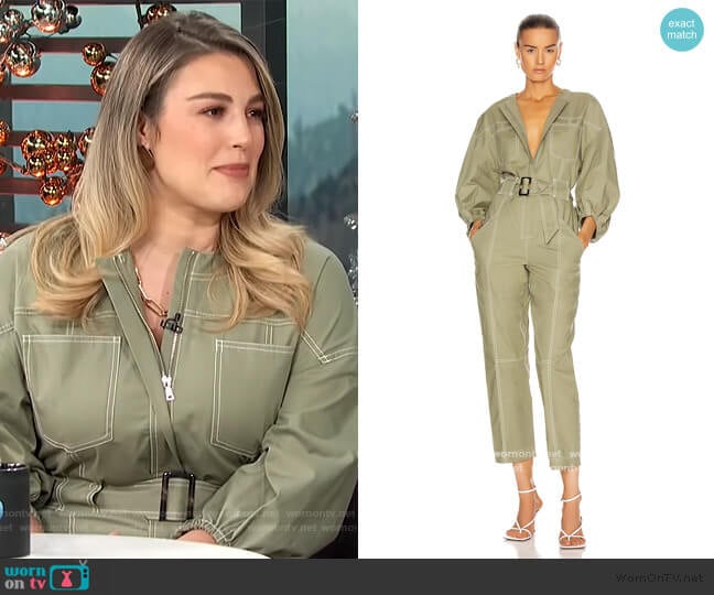 Annika Jumpsuit by Jonathan Simkhai worn by Carissa Loethen Culiner on E! News