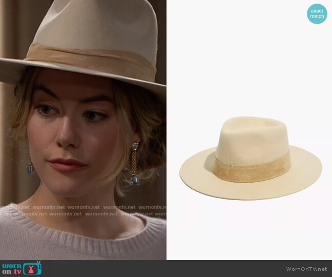 Madewell x WYETH™ Dylan Rancher Hat worn by Hope Logan (Annika Noelle) on The Bold and the Beautiful