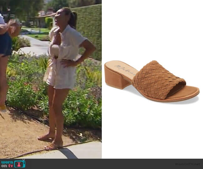 Andi Slide Sandal by Matisse worn by Tayshia Adams on The Bachelorette