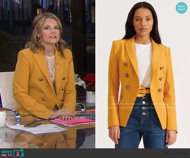 Miller Dickey Jacket by Veronica Beard worn by Savannah Guthrie on Today