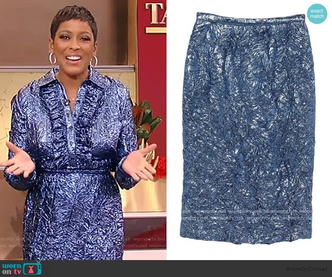 Midi Skirt by Rochas worn by Tamron Hall on Tamron Hall Show