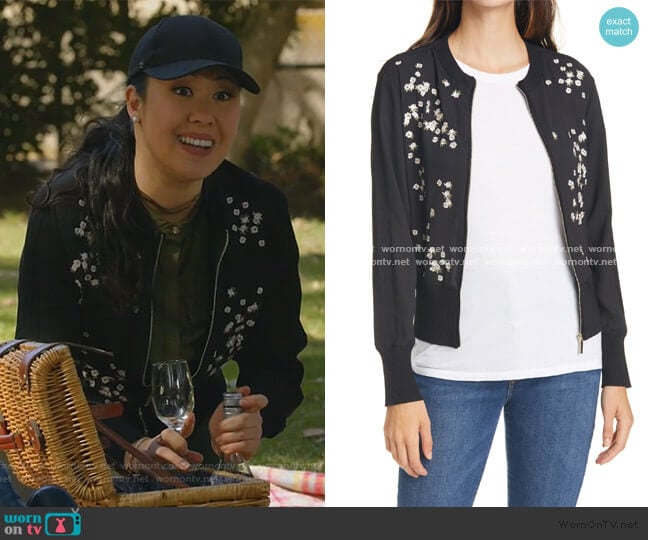 Priyaa Jacket by Ted Baker worn by Sherri Kansky (Ruthie Ann Miles) on All Rise