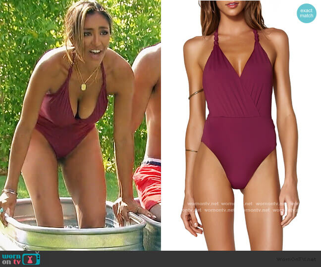 Diane One-Piece Swimsuit by Vix worn by Tayshia Adams on The Bachelorette