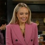 Abby’s pink suit on The Young and the Restless